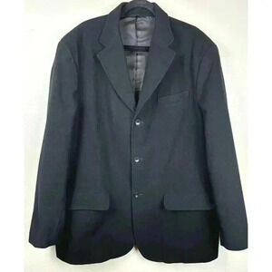 Eddie Bauer Men's Classic Wool Coat Black XXL Outerwear‎